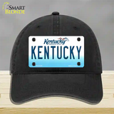 Kentucky Novelty License Plate Hat Unconstructed Cotton / Black