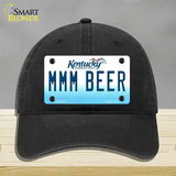 MMM Beer Kentucky Novelty License Plate Hat Unconstructed Cotton / Black