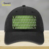 Lime Green White Anchor Oil Rubbed Novelty License Plate Hat Unconstructed Cotton / Black