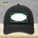 Green White Anchor Scallop Oil Rubbed Novelty License Plate Hat Unconstructed Cotton / Black