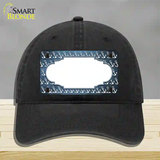 Light Blue White Anchor Scallop Oil Rubbed Novelty License Plate Hat Unconstructed Cotton / Black