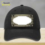 Gold White Anchor Scallop Oil Rubbed Novelty License Plate Hat Unconstructed Cotton / Black