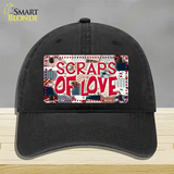 Scraps Of Love Novelty License Plate Hat Unconstructed Cotton / Black