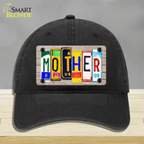 Mother Wood License Plate Art Novelty License Plate Hat Unconstructed Cotton / Black