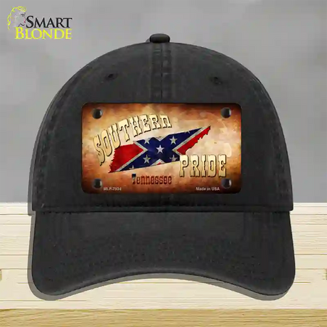 Southern Pride Tennessee Novelty License Plate Hat Unconstructed Cotton / Black