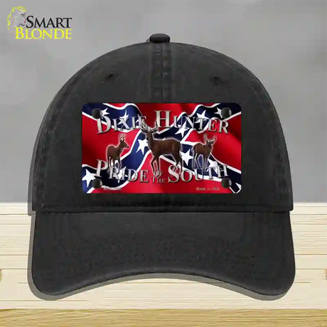 Pride Of The South Novelty License Plate Hat Unconstructed Cotton / Black