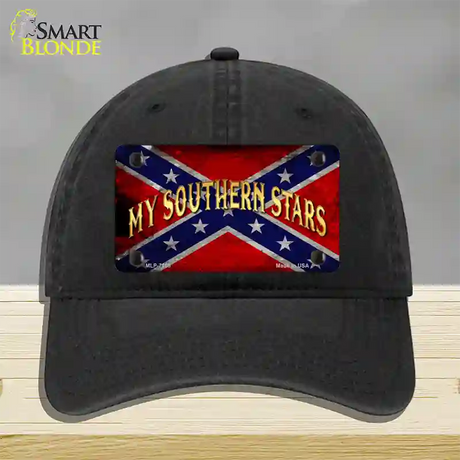 My Southern Stars Novelty License Plate Hat Unconstructed Cotton / Black