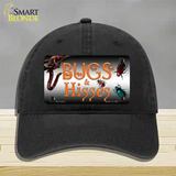 Bugs & Hisses Novelty License Plate Hat Unconstructed Cotton / Black