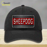 Sheepdog Thin Red Line Novelty License Plate Hat Unconstructed Cotton / Black