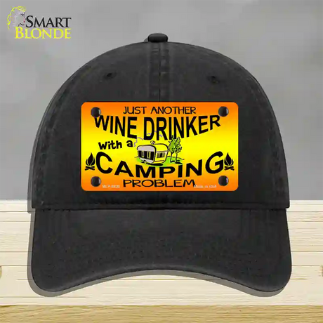 Just Another Wine Drinker Novelty License Plate Hat Unconstructed Cotton / Black