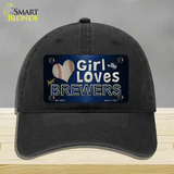 This Girl Loves Her Brewers Novelty License Plate Hat Unconstructed Cotton / Black