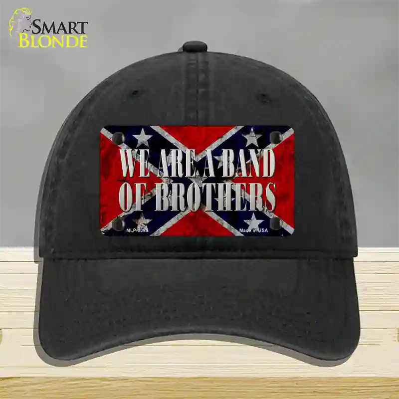 Band Of Brothers Novelty License Plate Hat Unconstructed Cotton / Black