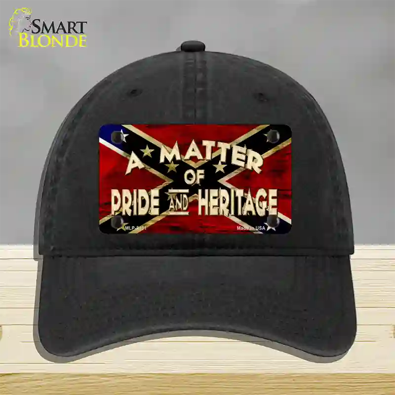 Matter Of Pride Novelty License Plate Hat Unconstructed Cotton / Black