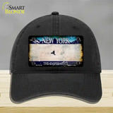 New York Rusty Blank Novelty License Plate Hat Unconstructed Cotton / Black