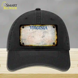 Virginia Old Dominion Rusty Blank Novelty License Plate Hat Unconstructed Cotton / Black