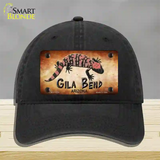 Gila Bend Gila Monster Novelty License Plate Hat Unconstructed Cotton / Black