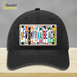 New Smyrna Beach Plate Art Novelty License Plate Hat Unconstructed Cotton / Black