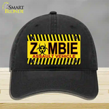 Zombie Assault Vehicle Novelty License Plate Hat Unconstructed Cotton / Black