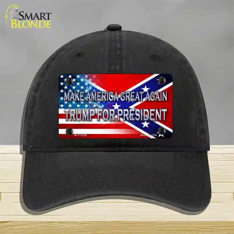 Make America Great Again Novelty License Plate Hat Unconstructed Cotton / Black