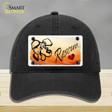 Rescue Dog Novelty License Plate Hat Unconstructed Cotton / Black