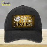 This Girl Loves Her Bruins Novelty License Plate Hat Unconstructed Cotton / Black