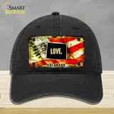 Colorado Love Novelty License Plate Hat Unconstructed Cotton / Black