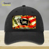 Washington Love Novelty License Plate Hat Unconstructed Cotton / Black