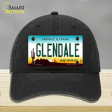 Glendale Arizona Novelty License Plate Hat Unconstructed Cotton / Black