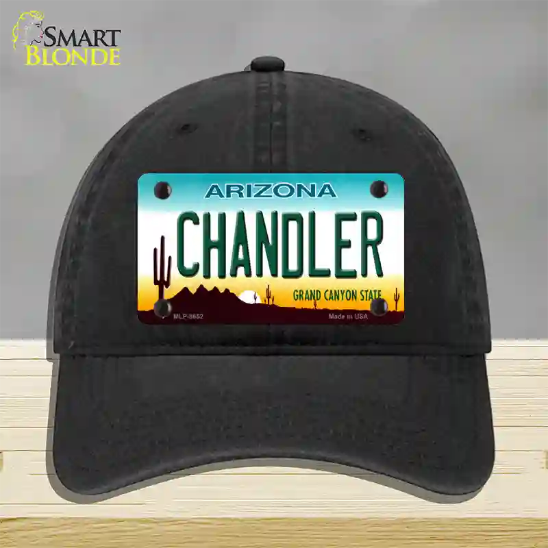 Chandler Arizona Novelty License Plate Hat Unconstructed Cotton / Black