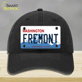 Fremont Washington Novelty License Plate Hat Unconstructed Cotton / Black