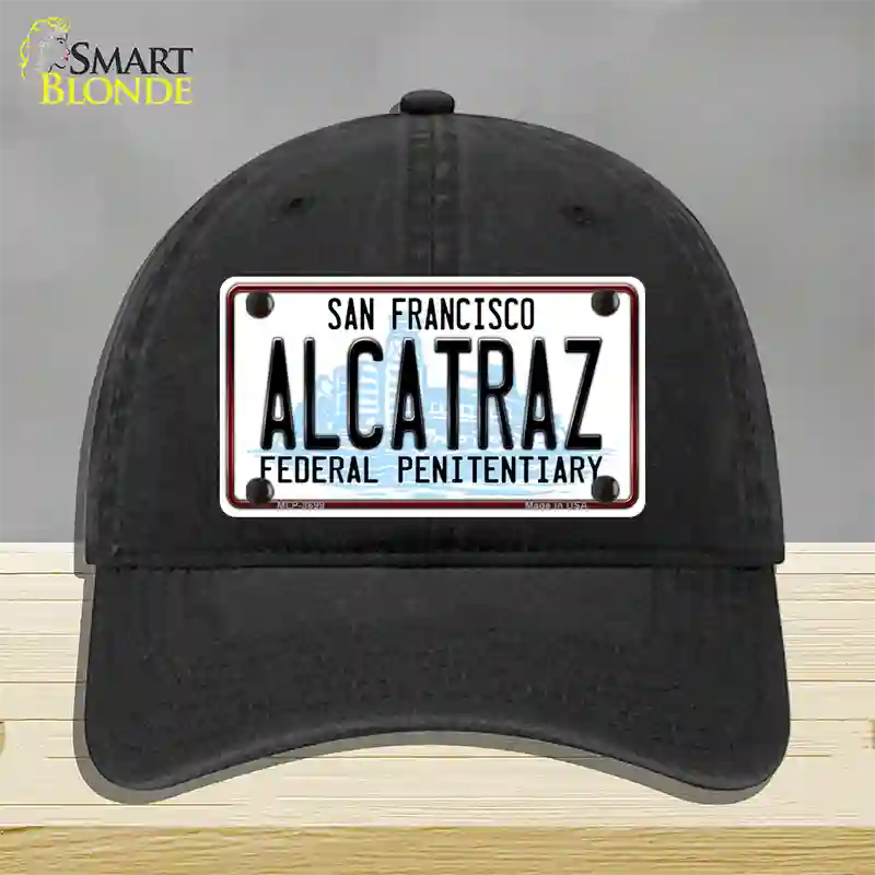 Alcatraz Novelty License Plate Hat Unconstructed Cotton / Black