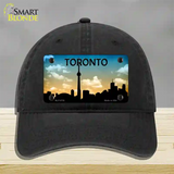 Toronto Silhouette Novelty License Plate Hat Unconstructed Cotton / Black