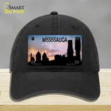 Mississauga Silhouette Novelty License Plate Hat Unconstructed Cotton / Black