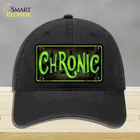 Chronic Novelty License Plate Hat Unconstructed Cotton / Black