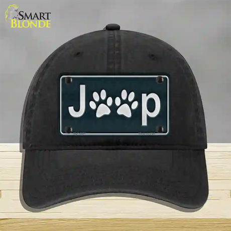 J**p Novelty License Plate Hat Unconstructed Cotton / Black