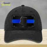 Arizona Thin Blue Line Novelty License Plate Hat Unconstructed Cotton / Black