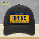 Bronx New York Novelty License Plate Hat Unconstructed Cotton / Black