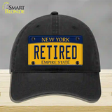 Retired New York Novelty License Plate Hat Unconstructed Cotton / Black