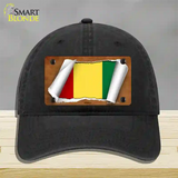 Guinea Flag Scroll Novelty License Plate Hat Unconstructed Cotton / Black