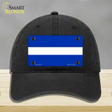 Thin White Line On Blue Novelty License Plate Hat Unconstructed Cotton / Black