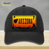 Arrowhead Arizona Scenic Novelty License Plate Hat Unconstructed Cotton / Black