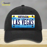 Las Vegas Nevada Novelty License Plate Hat Unconstructed Cotton / Black