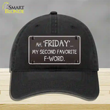 Friday Novelty License Plate Hat Unconstructed Cotton / Black