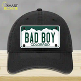 Bad Boy Colorado Novelty License Plate Hat Unconstructed Cotton / Black