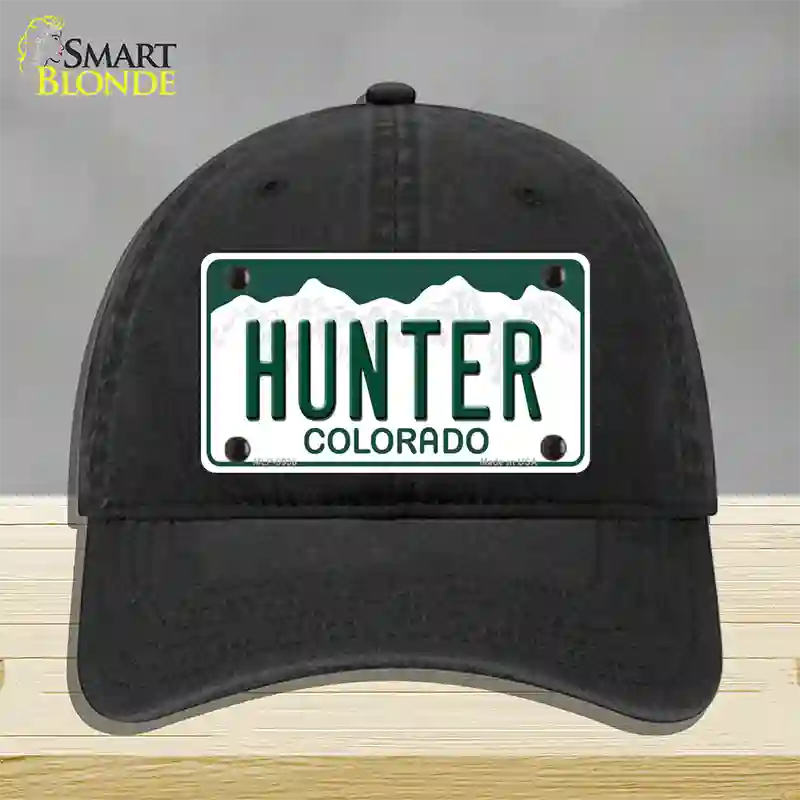 Hunter Colorado Novelty License Plate Hat Unconstructed Cotton / Black