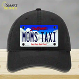 Moms Taxi South Dakota Novelty License Plate Hat Unconstructed Cotton / Black