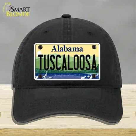 Tuscaloosa Alabama Novelty License Plate Hat Unconstructed Cotton / Black