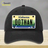 Dothan Alabama Novelty License Plate Hat Unconstructed Cotton / Black