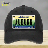 Auburn Alabama Novelty License Plate Hat Unconstructed Cotton / Black