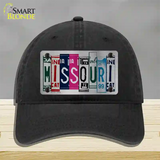 Missouri License Plate Art Novelty License Plate Hat Unconstructed Cotton / Black